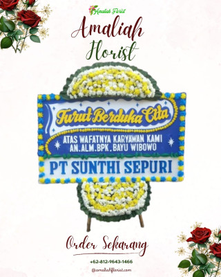 Papan Bunga Duka di Tasikmadu